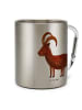 Mr. & Mrs. Panda Karabiner Becher Sternzeichen Steinbock ohne Sp... in Silber