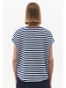 OXXO Carmenshirt NAVY PEONY STRIPE