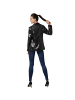 tectake Damen-Jackett mit glitzernden Pailletten, schwarz
