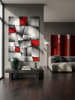 KADIMA DESIGN Kurzflorteppich Patchwork pflegeleicht Wohnzimmer Schlafzimmer Flur in Rot