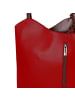 Toscanto Toscanto Schultertasche, Rucksack Leder rot, schwarz ca. 28cm