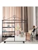 relaxdays Schmuckhalter in Schwarz - (B)31,5 x (H)34 x (T)9 cm