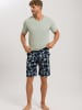 Hanro Schlafshorts Night & Day in fine lined print