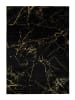 Atticgo Kurzflor-Teppich GOLD in schwarz