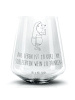 Mr. & Mrs. Panda Blümchentail Glas Igel Wein mit Spruch in Transparent