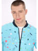 MO Men Jacket in aqua multicolor