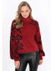 myMo ROCKS Women Sweater in burgundy black