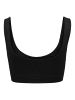 ONLY Bustier BH Soft Bra ohne Bügel Ripp Crop Top Basic ONLVICKYRIB in Schwarz