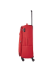 travelite Chios - 4-Rollen-Trolley L 78 cm erw. (schwarz) in rot