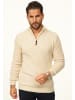 CARISMA Strickpullover - als Weicher Grobstrick Troyer Pulli für Herren in Beige