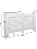 KADIMA DESIGN Design Heizkörperverkleidung WL5.746 Matt Lackiert 152x83x19 cm,