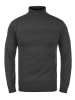 INDICODE Rollkragenpullover IDErnetto 35425MM Rollkragenpulli mit abgesetztem Strickmuster in grau melange