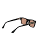 Web Männer Sonnenbrille Quadratisch Schwarz