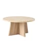 CALICOSY Runder couchtisch AGATE in Travertin - (W)80  x (H)40  x (L)80 cm