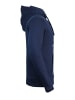 SCHIETWETTER Kapuzenpullover "Schietwetter" in navy-white