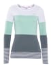 Kangaroos Longsleeve in weiß-hellblau-rauchblau