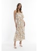 faina Maxikleid Mit Allover-Print in Weiss