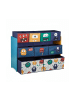 relaxdays Kinderregal "Monster" in Bunt - (B)92,5 x (H)70 x (T)30 cm
