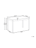 Beliani Esszimmertisch HOUSTON in Braun/Weiß - (W) 75 x (H) 76 x (L) 125 cm