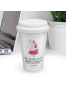 Mr. & Mrs. Panda To Go Becher Einhorn Ballerina mit Spruch in Weiß