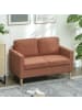 HOMCOM 2 Sitzer Sofa in Orange 117L x 63B x 79H cm