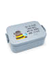 Mr. & Mrs. Panda Bento Box Hummel flauschig Motiv mit Spruch in Blau Pastell