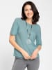 WITT WEIDEN Feinstrick-Pullover in aqua-meliert