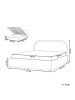 Beliani Doppelbett QUILLIEN in Beige/Grau - (W) 172 x (H) 91 x (L) 217 cm
