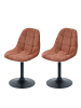 MCW 2er-Set Esszimmerstuhl A60, Terrakotta