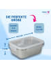 elasto Vorratsdose "Heat" in silber/transparent - 1,1 l
