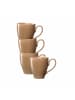 Ritzenhoff & Breker 4er Set Kaffeebecher Sahara in 400 ml in Hellbraun