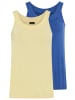 Laura Scott Tanktop in royalblau+gelb