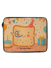 Mr. & Mrs. Panda Laptop Tasche Toast Party Design ohne Spruch in Weiß