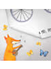 Mr. & Mrs. Panda Handtuch Einhorn Radfahrer ohne Spruch in Weiß