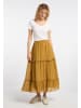 DreiMaster Damen Rock in Dunkelgelb Mehrfarbig