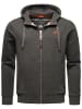 STONE HARBOUR Kapuzensweatjacke Billy Joy in Dark Grey Melange