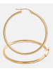 Diamant L'éternel Creolen aus 375 Gelbgold