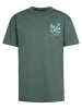 Petrol Industries Rückenprint T-Shirt Tetons in Grün