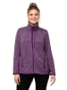Ulla Popken Sweatjacke in dunkles violett