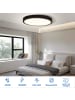 ZMH LED Deckenleuchte flach rund in schwarz 24W Flurlampe 4000K neutralweiß Ø23cm