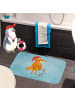 Mr. & Mrs. Panda Badeteppich Fuchs Weihnachten ohne Spruch in Eisblau