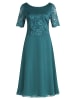 Vera Mont Cocktailkleid mit Spitze in Dark Emerald