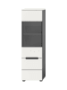 ebuy24 Vitrinenschrank Canu Weiß 36 x 33 cm