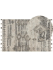 Beliani Kurzflor ARATASHEN in Grau/Beige - (W) 200 x (L) 300 cm