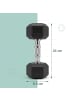 relaxdays 2 x Hanteln in Schwarz/ Silber - 5 kg