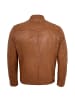 Milestone Lederjacke Lammnappa in Cognac