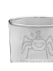Mr. & Mrs. Panda Tumbler Glas Spinne Agathe Party mit Spruch in Transparent
