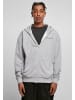 9N1M SENSE Zip-Kapuzenpullover in heather grey