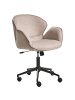 Beliani Bürostuhl BELMAR in Grau/Beige/Schwarz - (W) 63 x (H) 83 x (L) 70 cm