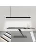 ZMH LED Pendelleuchte in schwarz Modern 3000-6500K Dimmbar höhenverstellbar L 107cm